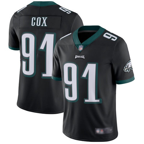 Men Philadelphia Eagles #91 Fletcher Cox Black Alternate Vapor Untouchable NFL Jersey Limited Player Football